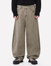 Load image into Gallery viewer, DWSE Balloon Fit Denim Pants Khaki