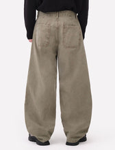 Load image into Gallery viewer, DWSE Balloon Fit Denim Pants Khaki
