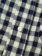 Load image into Gallery viewer, DWSE Wave Check Shirt Navy