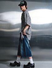 Load image into Gallery viewer, DWSE Wave Check Shirt Navy