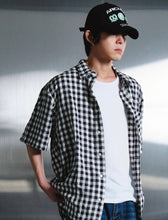 Load image into Gallery viewer, DWSE Wave Check Shirt Navy