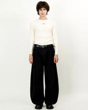 Load image into Gallery viewer, DWSE Balloon Denim Wide Pants Black