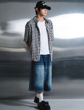 Load image into Gallery viewer, DWSE Wave Check Shirt Navy