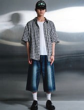 Load image into Gallery viewer, DWSE Wave Check Shirt Navy