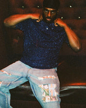 Load image into Gallery viewer, WKNDRS x Playboy® Metal Knit Polo Navy