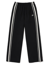 Load image into Gallery viewer, Kijun Double Line Track Pants Black