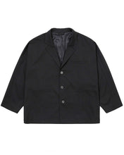 Load image into Gallery viewer, AJOBYAJO Stripe Batwing Jacket Black