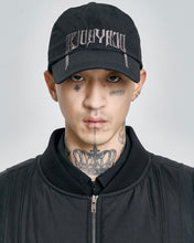 Load image into Gallery viewer, AJOBYAJO Arch Logo Nylon Cap Black
