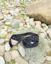 Load image into Gallery viewer, PLASMA SPHERE Symbol Dot Pocket Belt Bag Black