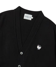 Load image into Gallery viewer, ILP Logo Wappen Organic Cotton Basic Cardigan Black