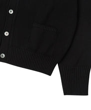 Load image into Gallery viewer, ILP Logo Wappen Organic Cotton Basic Cardigan Black