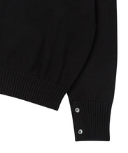 Load image into Gallery viewer, ILP Logo Wappen Organic Cotton Basic Cardigan Black