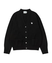 Load image into Gallery viewer, ILP Logo Wappen Organic Cotton Basic Cardigan Black