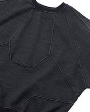 Load image into Gallery viewer, AJOBYAJO Paneled Denim Sweatshirt Black