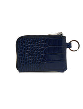 Load image into Gallery viewer, WKNDRS Croc Card Wallet Navy