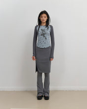 Load image into Gallery viewer, OJOS Star Raglan Long Sleeve Top Mint Grey