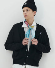 Load image into Gallery viewer, ILP Logo Wappen Organic Cotton Basic Cardigan Black