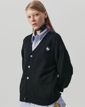 Load image into Gallery viewer, ILP Logo Wappen Organic Cotton Basic Cardigan Black