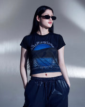 Load image into Gallery viewer, DILETTANTISME Moon Graphic Crop T-Shirt
