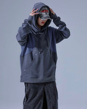 Load image into Gallery viewer, DILETTANTISME Knit Block Hoodie Charcoal
