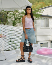 Load image into Gallery viewer, Bitter Cells Rachel Pearl Denim Shorts Light Blue