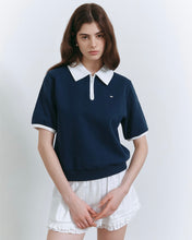 Load image into Gallery viewer, Fallett Collar Short Sleeve Navy