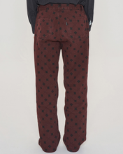 Load image into Gallery viewer, UNALLOYED Argyle Denim Pants Wine