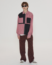 Load image into Gallery viewer, UNALLOYED Argyle Denim Pants Wine