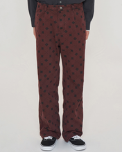 Load image into Gallery viewer, UNALLOYED Argyle Denim Pants Wine