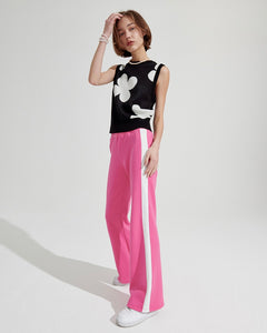 WONDER VISITOR Two-tone Trackpants Pink