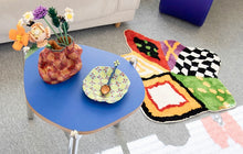 Load image into Gallery viewer, UNALLOYED Clover Checkerboard Ceramic Plate