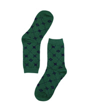 Load image into Gallery viewer, UNALLOYED Argyle Pattern Socks Green