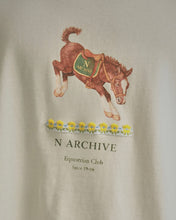 Load image into Gallery viewer, N. Archive Vintage Tape Detail Washed T-Shirt Ivory
