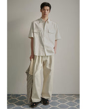 Load image into Gallery viewer, N. Archive Structured Cotton Curved Pants Ivory

