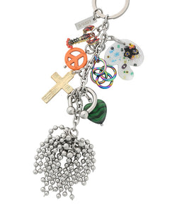 AJOBYAJO Hippie Jangle Keyring Silver