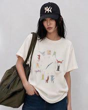 Load image into Gallery viewer, ILP Cat O’clock T-Shirt Ivory
