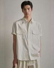 Load image into Gallery viewer, N. Archive 90'S French Miliitary Pocket Shirt Ivory
