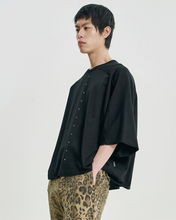 将图片加载到图库查看器，AJOBYAJO 10th Anniversary Raglan T-Shirt Black
