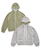 将图片加载到图库查看器，PLASMA SPHERE Prairie Reversible Jumper Grey
