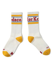 将图片加载到图库查看器，Kodak Kodacolor Crew Socks Yellow
