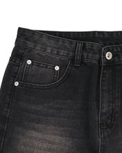 Load image into Gallery viewer, DWSE Double Washed Wide Denim Pants Washed Black

