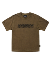 将图片加载到图库查看器，AJOBYAJO [RWK] CN Logo Washed T-Shirt Brown
