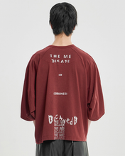将图片加载到图库查看器，AJOBYAJO The Me Decade Sculpted Raglan T-shirt Burgundy
