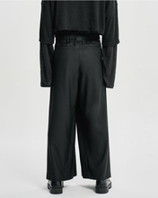 Load image into Gallery viewer, AJOBYAJO Wool Blend Hakama Pants Black
