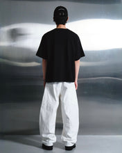 Load image into Gallery viewer, DWSE Curved Pocket Denim Wide Pants White
