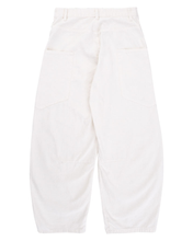 Load image into Gallery viewer, DWSE Curved Pocket Denim Wide Pants White
