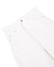 Load image into Gallery viewer, DWSE Curved Pocket Denim Wide Pants White
