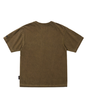 将图片加载到图库查看器，AJOBYAJO [RWK] CN Logo Washed T-Shirt Brown
