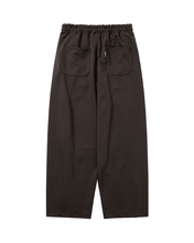 Load image into Gallery viewer, AJOBYAJO Multi Lace Trim One Tuck Track Pants Dark Brown
