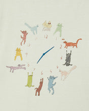 Load image into Gallery viewer, ILP Cat O’clock T-Shirt Ivory
